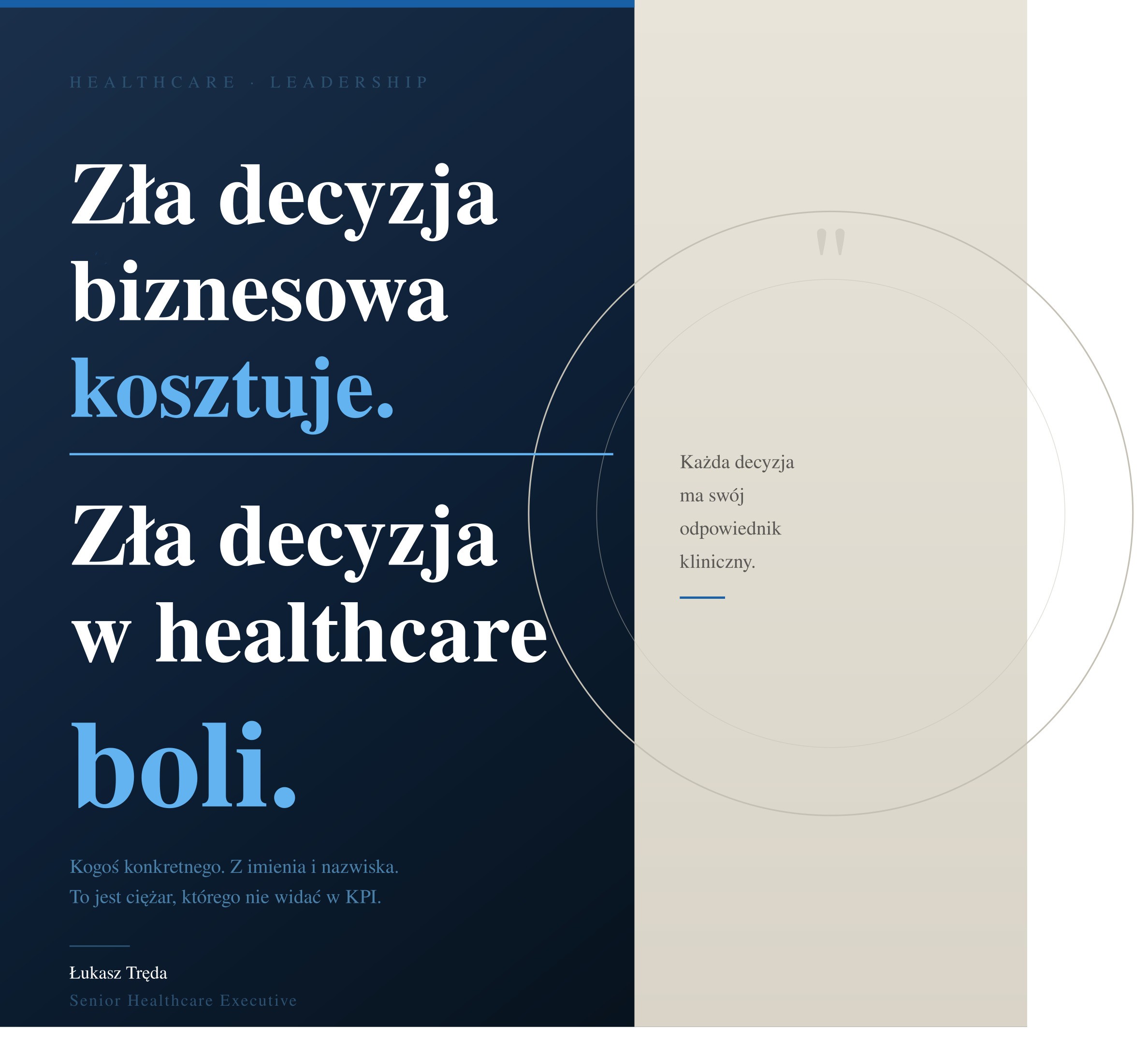 Zarządzanie w ochronie zdrowia: gdy każda decyzja ma konsekwencje kliniczne