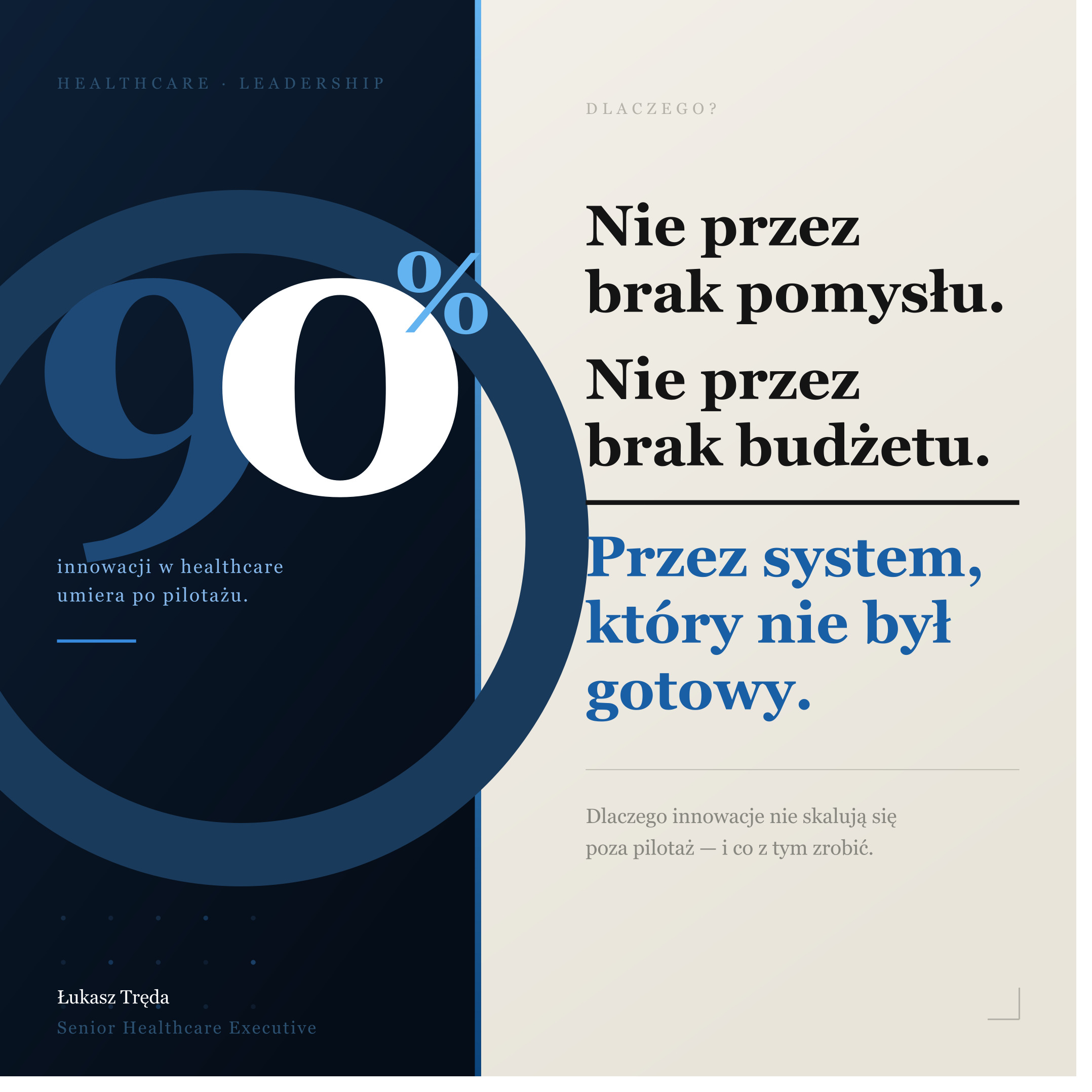 Dlaczego większość innowacji w healthcare nie skaluje się poza pilotaż