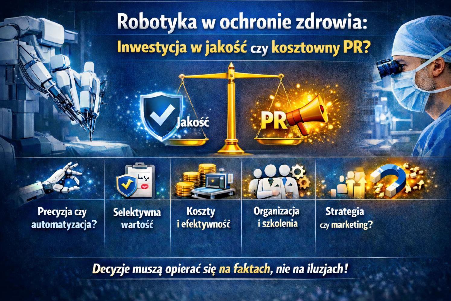 Robotyka w ochronie zdrowia: inwestycja w jakość czy kosztowny PR?